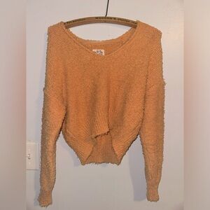*new without tags* free people mustard yellow sweater